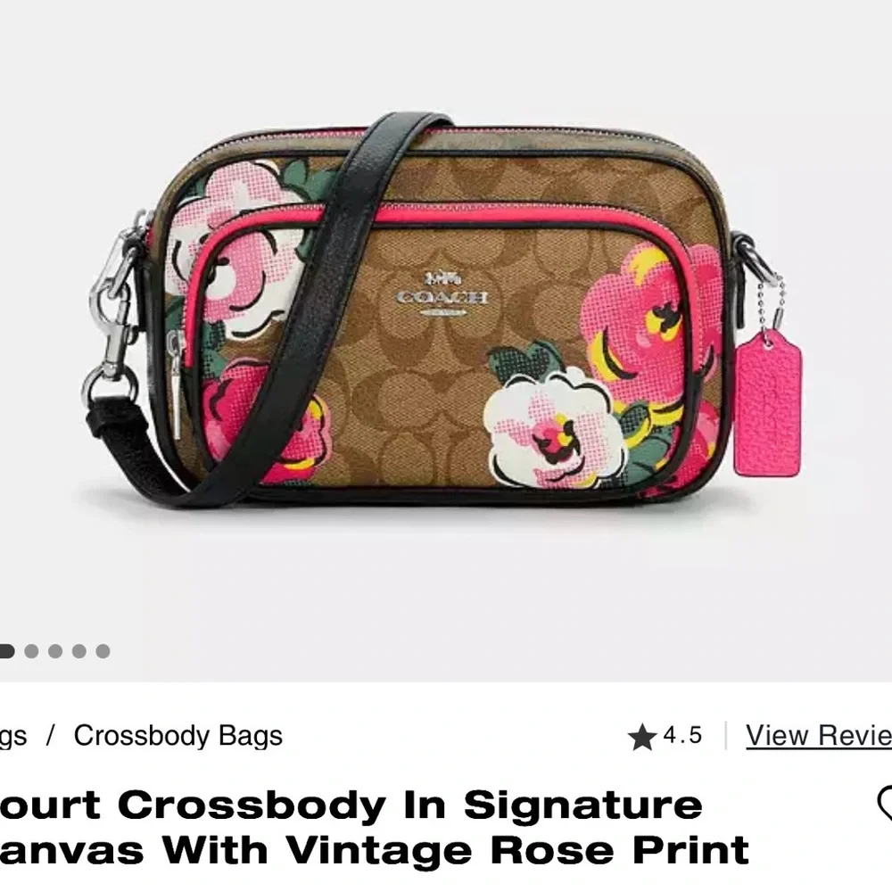 Coach Court Crossbody in Vintage Rose Gorgeous!